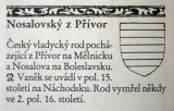 ERB NOSÁLOVSKÝ Z PŘÍVOR -PODKLADY PRO VYTVOŘENÍ NÁVRHU ZNAKU A VLAJKY OBCE NOSÁLOV